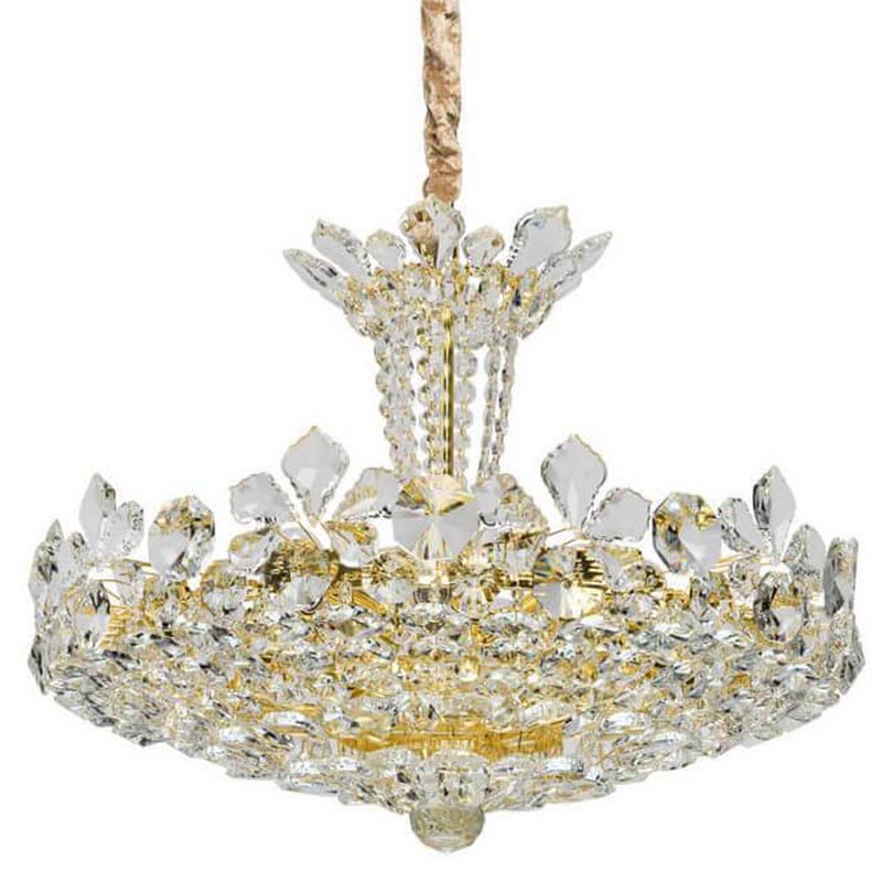 Люстра Griselda Crystal Chandelier gold Золотой Прозрачный Люстра Griselda Crystal Chandelier gold Золотой Прозрачный в Орле | Loft Concept