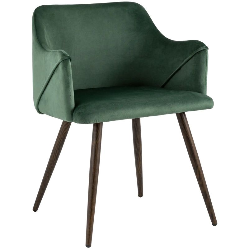 Стул Monarch Chair Зеленый Велюр Зеленый Коричневый в Орле | Loft Concept 