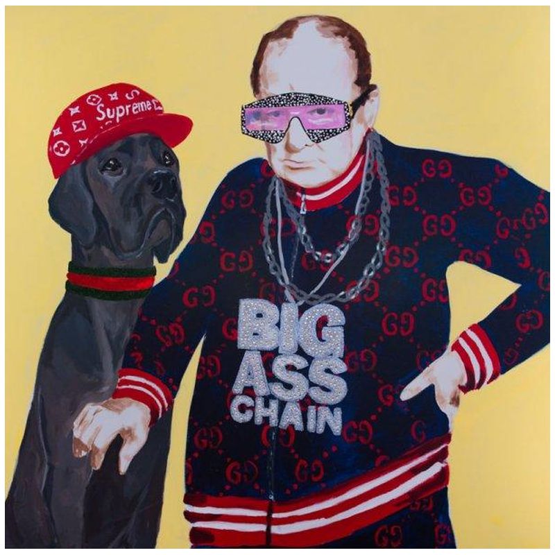 Картина “Winston Churchill in Gucci Track Suit with Big Ass Chain” Мульти Картина “Winston Churchill in Gucci Track Suit with Big Ass Chain” Мульти в Орле | Loft Concept