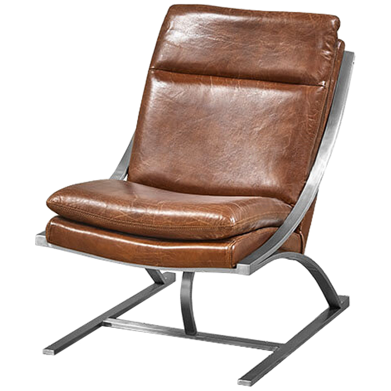 Кресло Martino Chair Коричневый Нержавеющая сталь Кресло Martino Chair Коричневый Нержавеющая сталь в Орле | Loft Concept