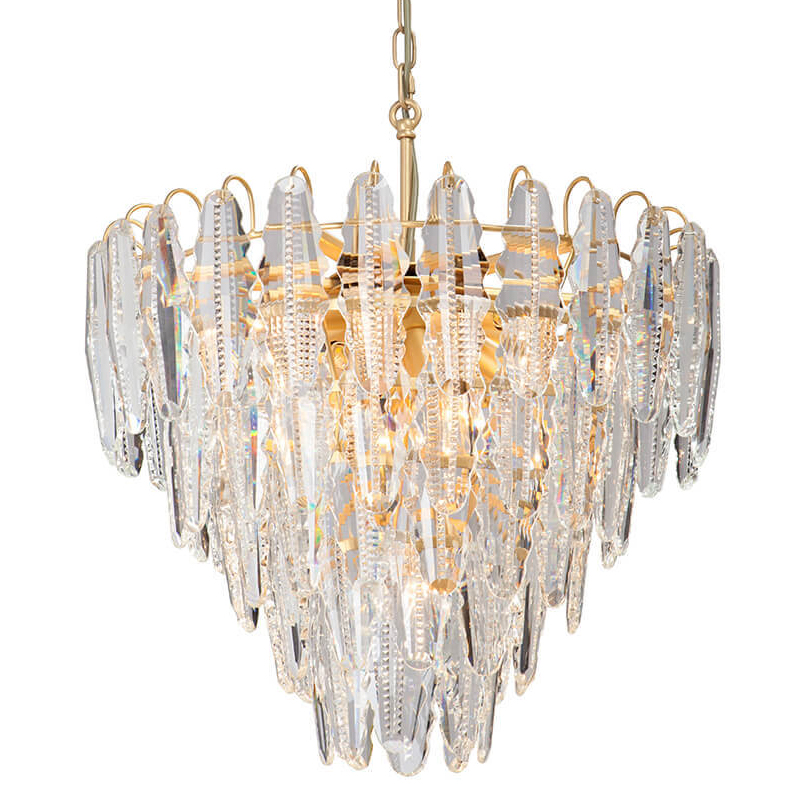 Люстра Maogan Textured Chandelier Золотой Прозрачный (Transparent) Люстра Maogan Textured Chandelier Золотой Прозрачный (Transparent) в Орле | Loft Concept