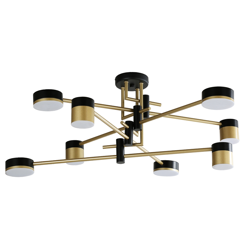 Светодиодная люстра Maxine Light 8 ламп Белый Золотой Черный Светодиодная люстра Maxine Light 8 ламп Белый Золотой Черный в Орле | Loft Concept