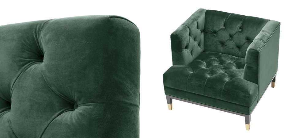 Кресло Eichholtz Chair Castelle Green Кресло Eichholtz Chair Castelle Green - Loft-Concept в Орле