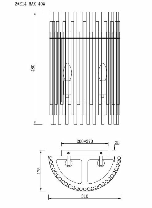Бра Nembus Chromium Sconces в Орле