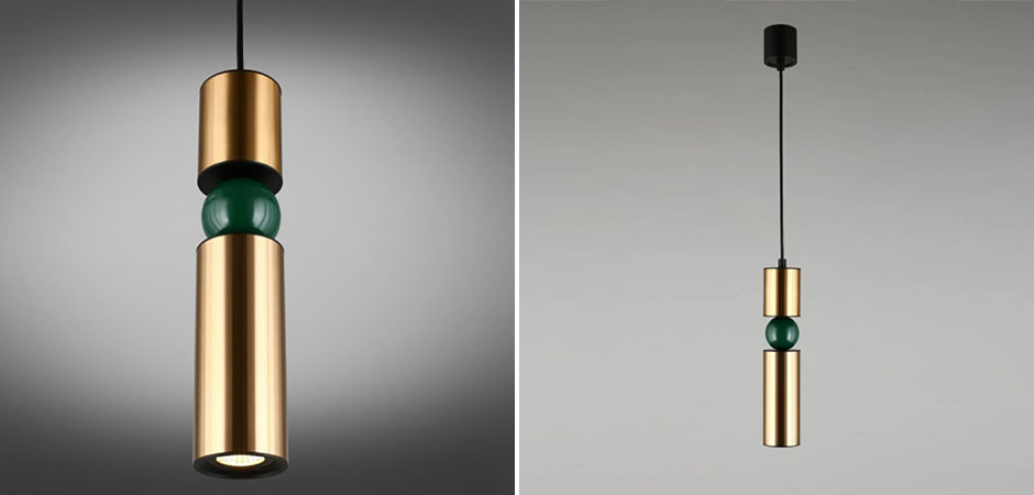 Подвесной светильник Lee Broom Fulcrum Золото и Зеленый цвет Подвесной светильник Lee Broom Fulcrum Золото и Зеленый цвет - Loft-Concept в Орле