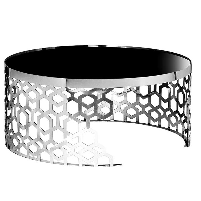 Кофейный стол Yen Geometry Table Silver 90 Серебряный Черный Кофейный стол Yen Geometry Table Silver 90 Серебряный Черный в Орле | Loft Concept