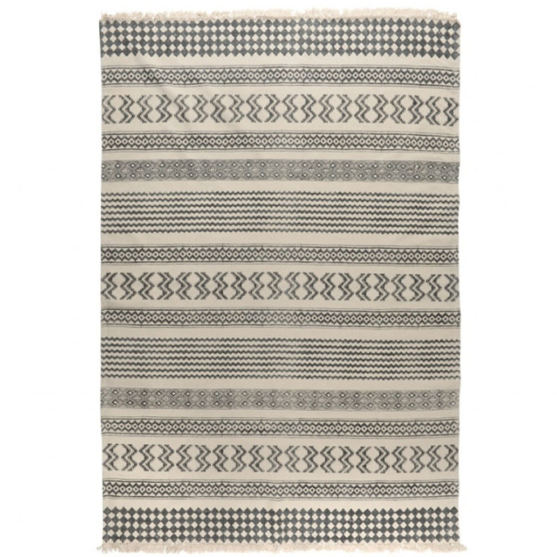 Ковер Halfani Carpet 100% хлопок Серый Синий Ковер Halfani Carpet 100% хлопок Серый Синий в Орле | Loft Concept