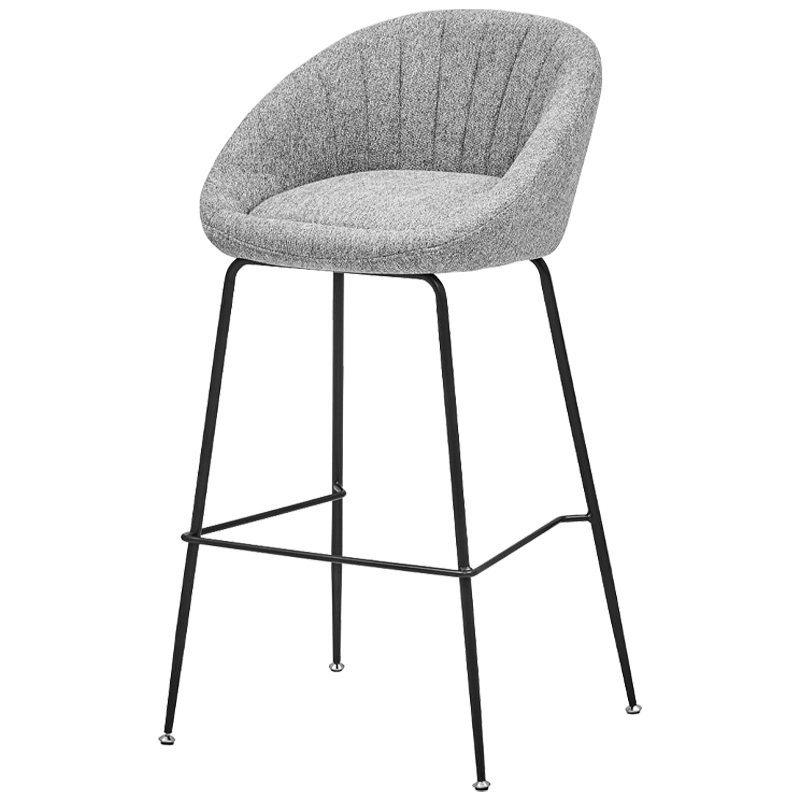Барный стул Alberto Bar Stool Gray Черный Светло-серый Барный стул Alberto Bar Stool Gray Черный Светло-серый в Орле | Loft Concept