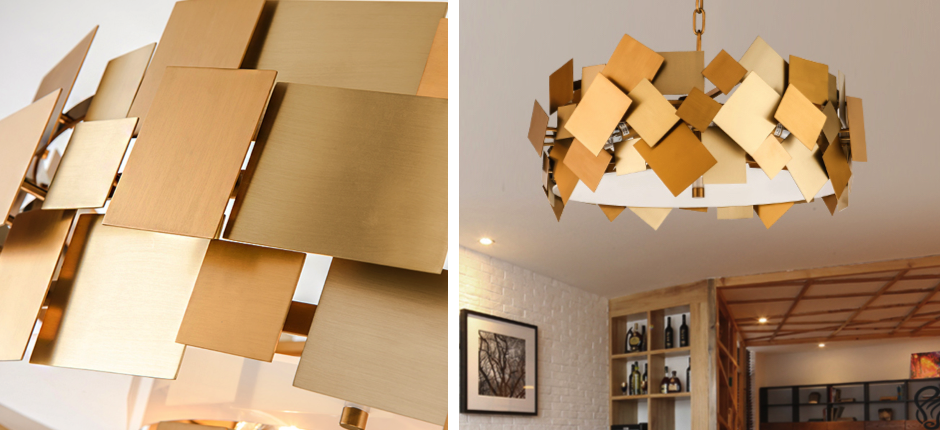 Люстра Gold Plate Chandelier 4 Люстра Gold Plate Chandelier 4 - Loft-Concept в Орле
