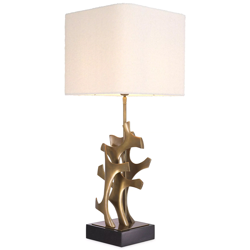 Настольная лампа Eichholtz Table Lamp Agape Brass Белый Латунь Настольная лампа Eichholtz Table Lamp Agape Brass Белый Латунь в Орле | Loft Concept