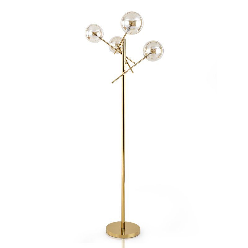Торшер Gallotti & Radice Bolle floor lamp Золотой Дымчатый (Smoke) Торшер Gallotti & Radice Bolle floor lamp Золотой Дымчатый (Smoke) в Орле | Loft Concept