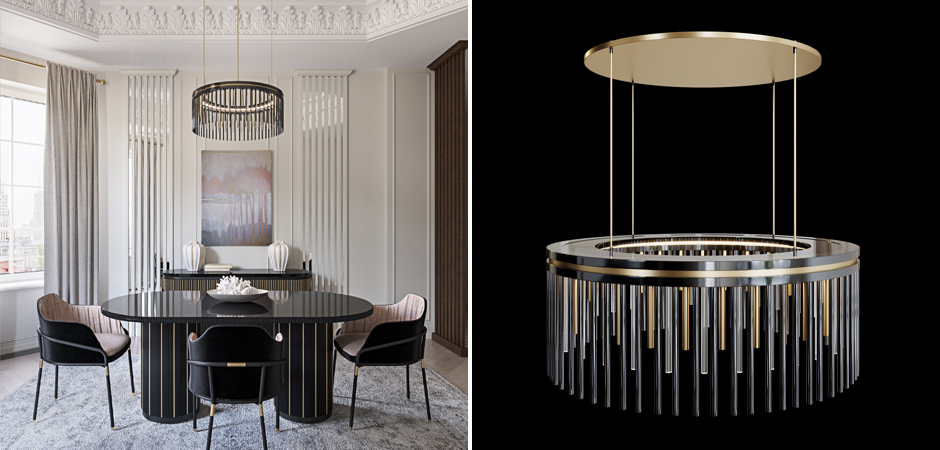 Латунная люстра Coliseum Black Латунная люстра Coliseum Black - Loft-Concept в Орле