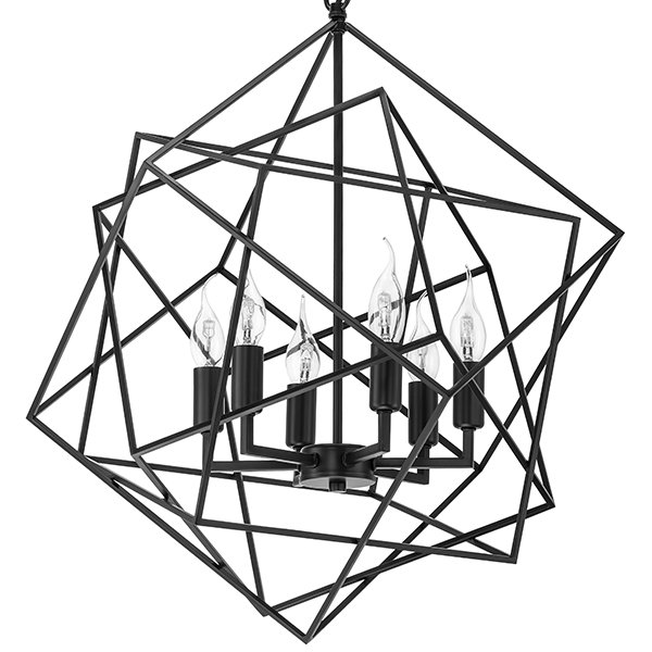 Люстра CUBIST Chandelier Black Черный Люстра CUBIST Chandelier Black Черный в Орле | Loft Concept