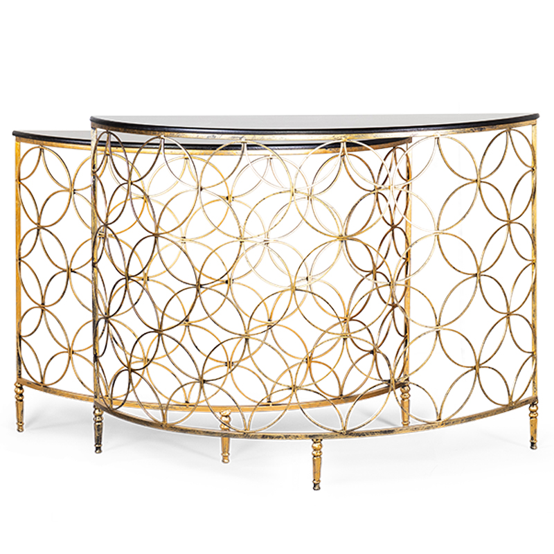 Комплект консолей Gold Lace Console Золотой Комплект консолей Gold Lace Console Золотой в Орле | Loft Concept