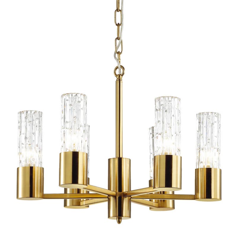 Люстра Lorinda Chandelier Прозрачный (Transparent) Золотой Люстра Lorinda Chandelier Прозрачный (Transparent) Золотой в Орле | Loft Concept