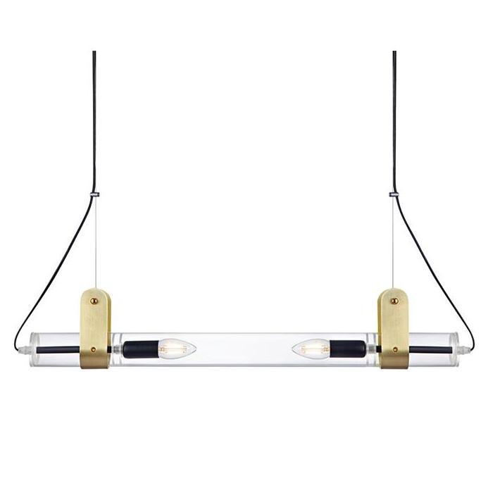 Люстра ReTube Pendant Double Латунь Люстра ReTube Pendant Double Латунь в Орле | Loft Concept