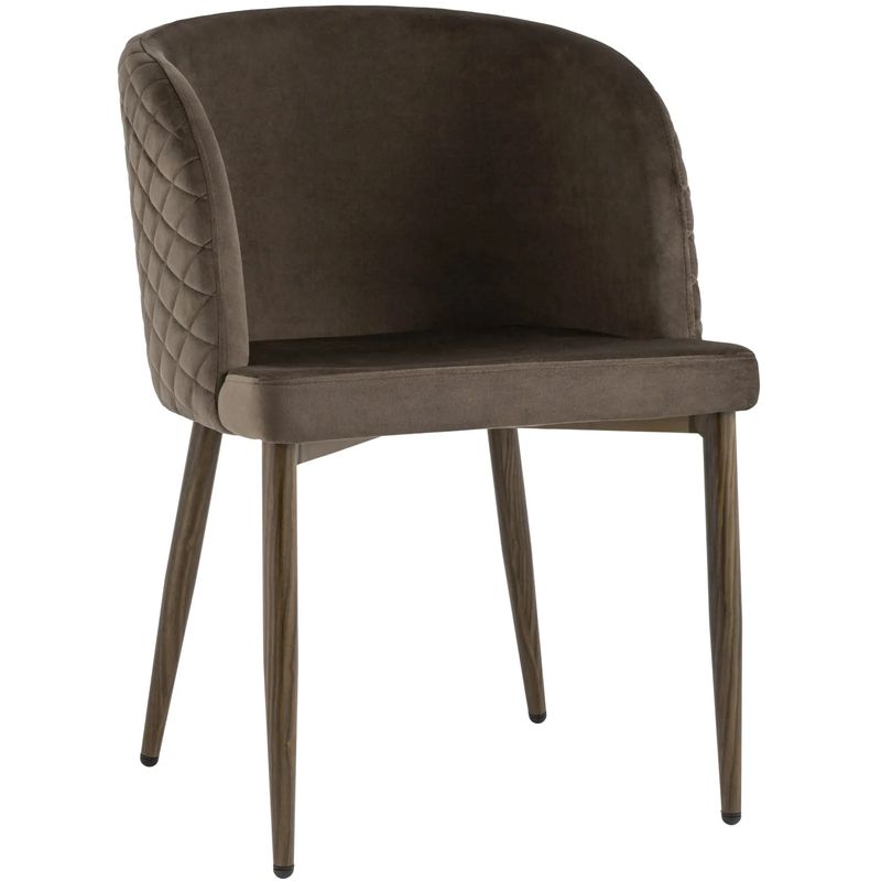 Стул Oscar Chair Коричневый Велюр Коричневый в Орле | Loft Concept 