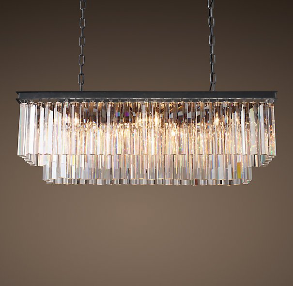 Люстра RH 1920s Odeon Clear Glass Fringe Black iron 90 Черный Люстра RH 1920s Odeon Clear Glass Fringe Black iron 90 Черный в Орле | Loft Concept
