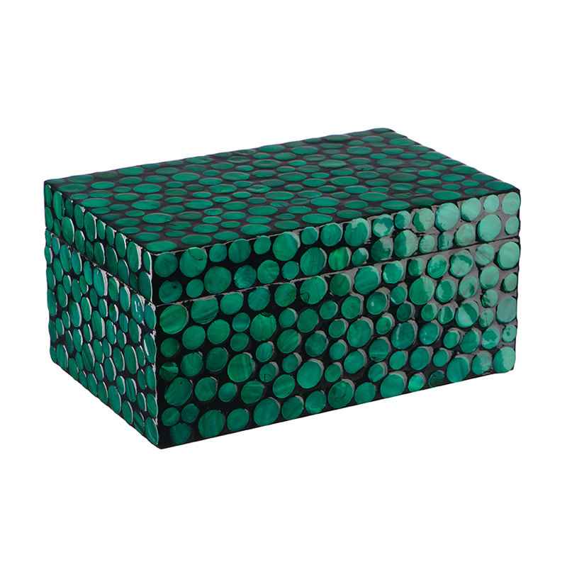 Шкатулка Box Nacre Черный Малахит (зеленый) Шкатулка Box Nacre Черный Малахит (зеленый) в Орле | Loft Concept