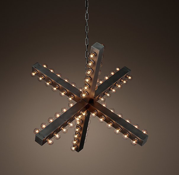 Люстра Nero Chandelier 97 Черный в Орле | Loft Concept 