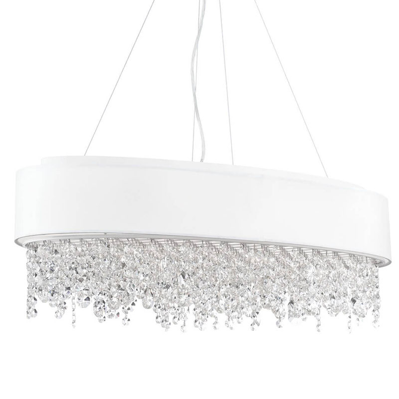 Люстра Maurin Diamond Rain Chandelier Белый Люстра Maurin Diamond Rain Chandelier Белый в Орле | Loft Concept
