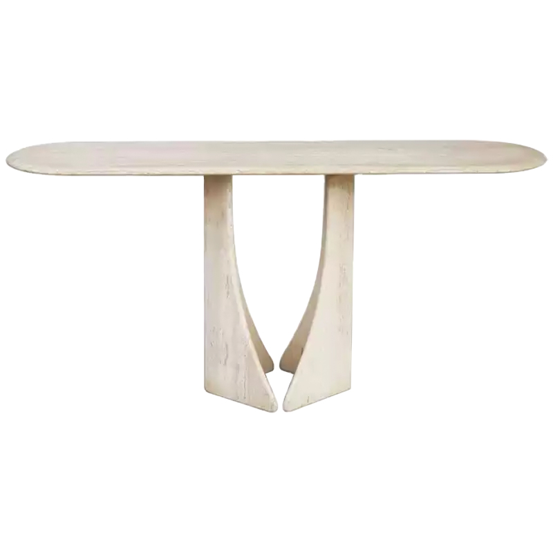 Консоль Isobel Travertine Console Бежевый Консоль Isobel Travertine Console Бежевый в Орле | Loft Concept
