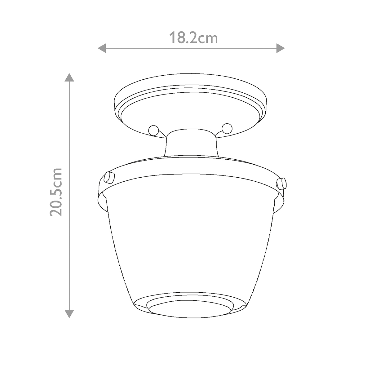 Потолочный светильник для ванных комнат с плафоном из прессованного фактурного стекла Quoizel в Орле