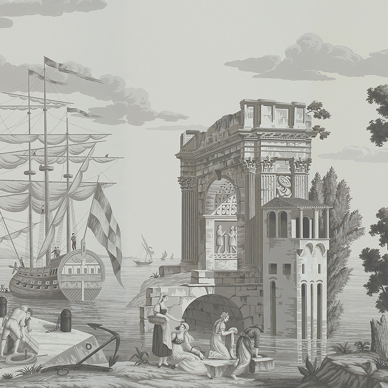 Обои ручная роспись Views of Italy Eau Forte on scenic paper Обои ручная роспись Views of Italy Eau Forte on scenic paper в Орле | Loft Concept