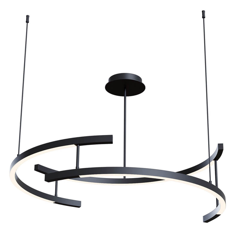 Люстра Smeragde Light Chandelier black arcs Черный Люстра Smeragde Light Chandelier black arcs Черный в Орле | Loft Concept