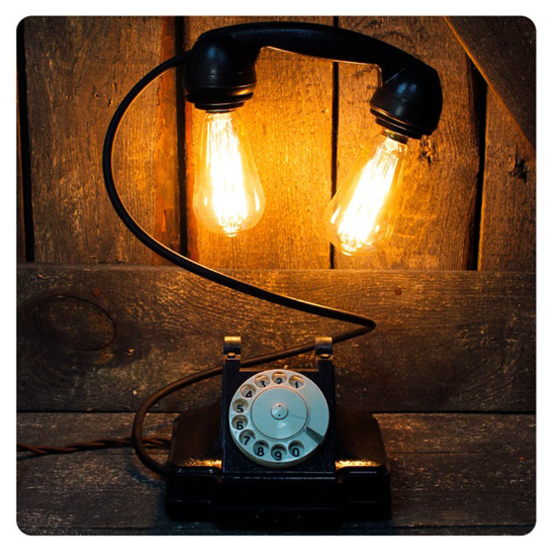 Настольная лампа Soviet Telephone II Черный Настольная лампа Soviet Telephone II Черный в Орле | Loft Concept