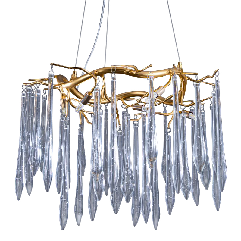 Хрустальная Люстра Whisper Rain Gold Золотой Хрустальная Люстра Whisper Rain Gold Золотой в Орле | Loft Concept