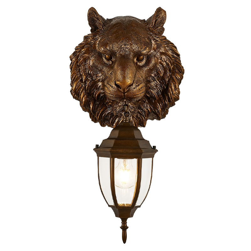 Коричневый уличный светильник с головой зверя ANIMAL LANTERN Коричневый Прозрачный Коричневый уличный светильник с головой зверя ANIMAL LANTERN Коричневый Прозрачный в Орле | Loft Concept