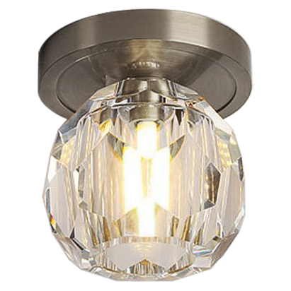 Потолочный светильник Boule de Cristal Single ceiling light Никель Прозрачное Стекло Потолочный светильник Boule de Cristal Single ceiling light Никель Прозрачное Стекло в Орле | Loft Concept