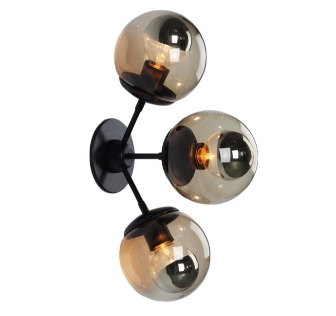 бра Modo Sconce 3 Globes Черный бра Modo Sconce 3 Globes Черный в Орле | Loft Concept