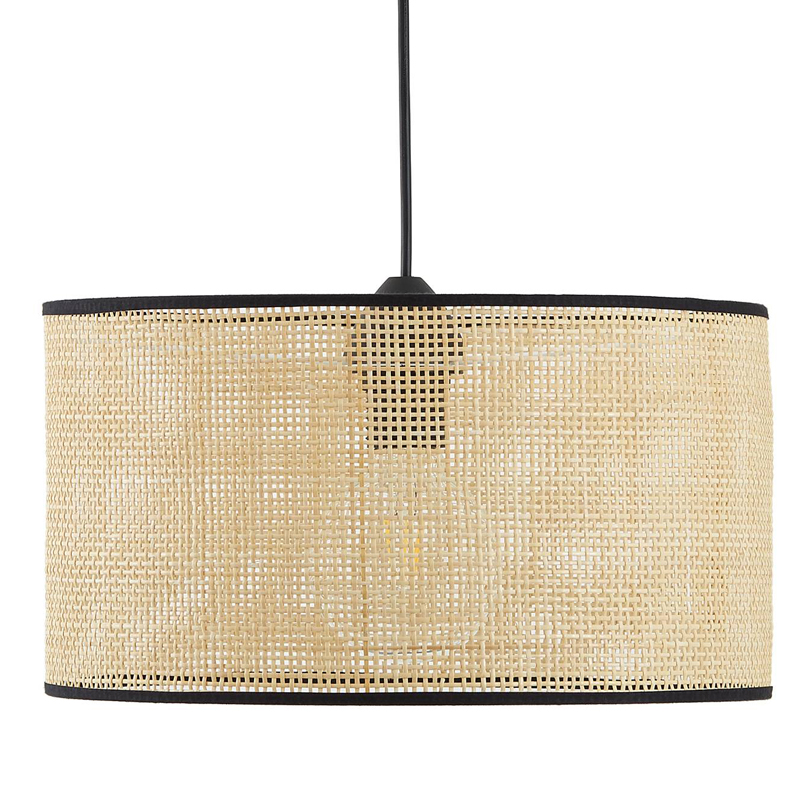 Подвесной светильник Ottar Wicker beige black 40 Бежевый Черный Подвесной светильник Ottar Wicker beige black 40 Бежевый Черный в Орле | Loft Concept