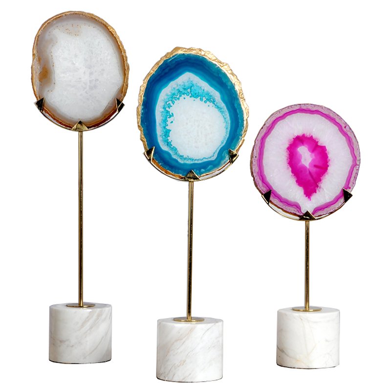 Статуэтка Agate design Stat Белый Мульти Статуэтка Agate design Stat Белый Мульти в Орле | Loft Concept
