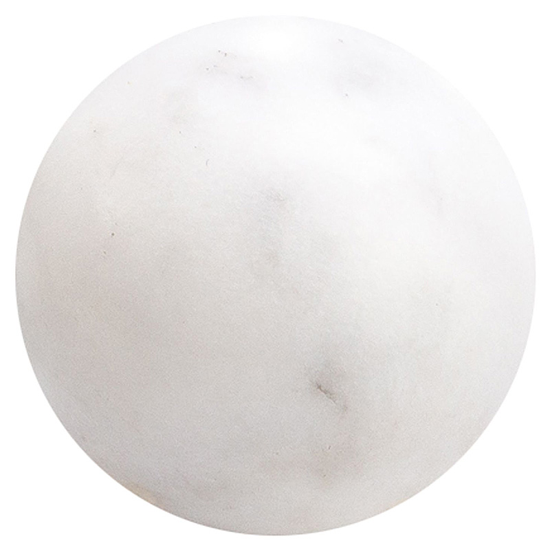 Шар декоративный из натурального камня Мрамор Белый Natural Stone Spheres Белый Мрамор Bianco Шар декоративный из натурального камня Мрамор Белый Natural Stone Spheres Белый Мрамор Bianco в Орле | Loft Concept