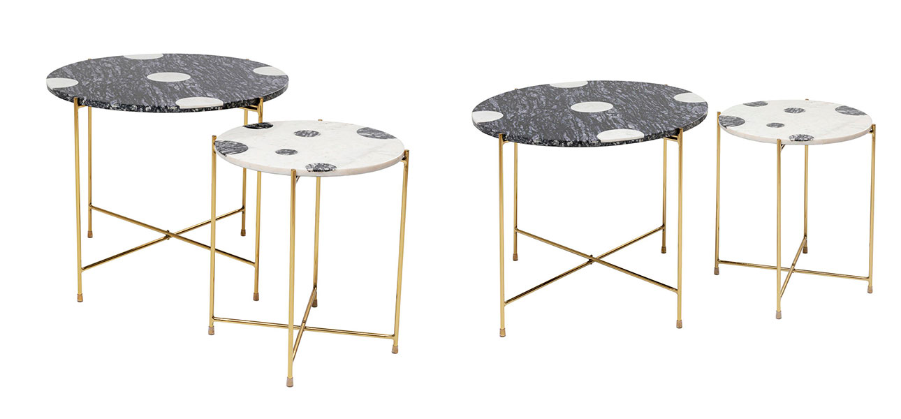 Столик приставной Duo Black and White - фото №1