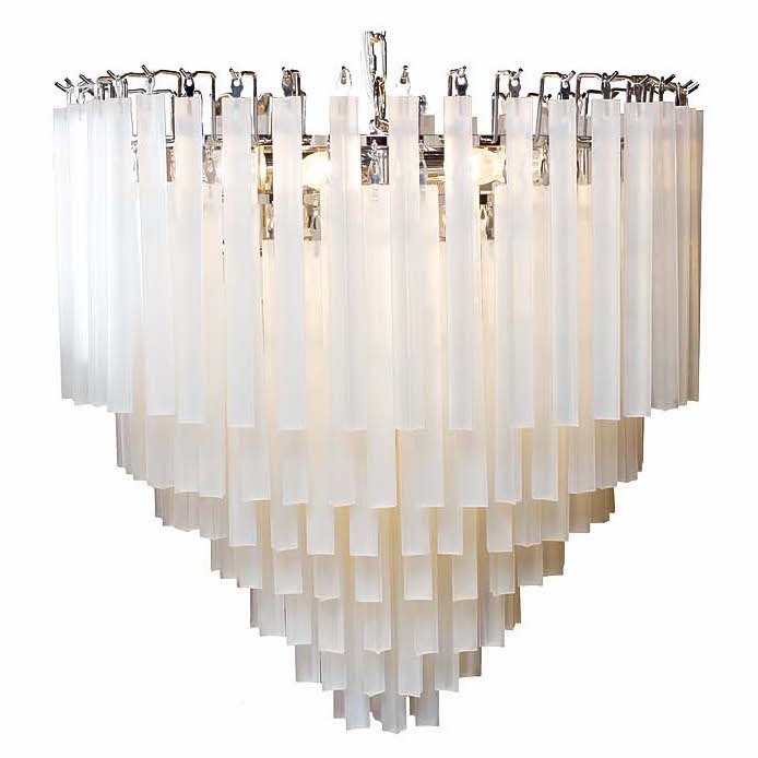 Люстра Odeon Chandelier Round Milk Хром Молочный в Орле | Loft Concept 