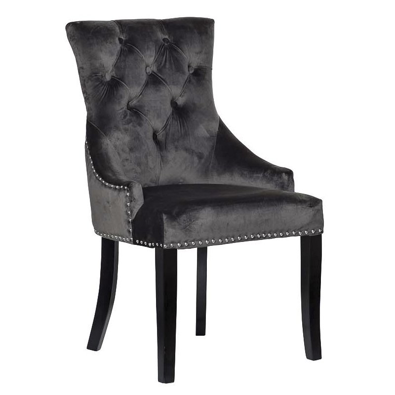 Стул Cozy Gray Chair Серый Хром Черный Стул Cozy Gray Chair Серый Хром Черный в Орле | Loft Concept
