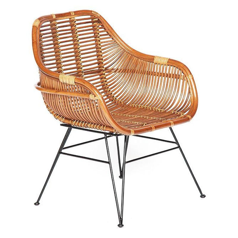 Кресло Rattan Wicker Chair Pitaya Древесина Черный Кресло Rattan Wicker Chair Pitaya Древесина Черный в Орле | Loft Concept