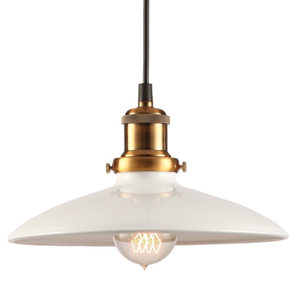 Подвесной светильник Loft Industrial White Bronze Бронза Белый Подвесной светильник Loft Industrial White Bronze Бронза Белый в Орле | Loft Concept
