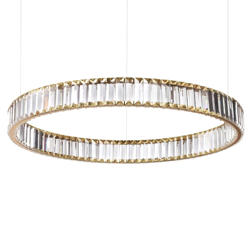 Люстра Хрустальная Ring Horizontal 1 кольцо Золотой Прозрачный Люстра Хрустальная Ring Horizontal 1 кольцо Золотой Прозрачный в Орле | Loft Concept