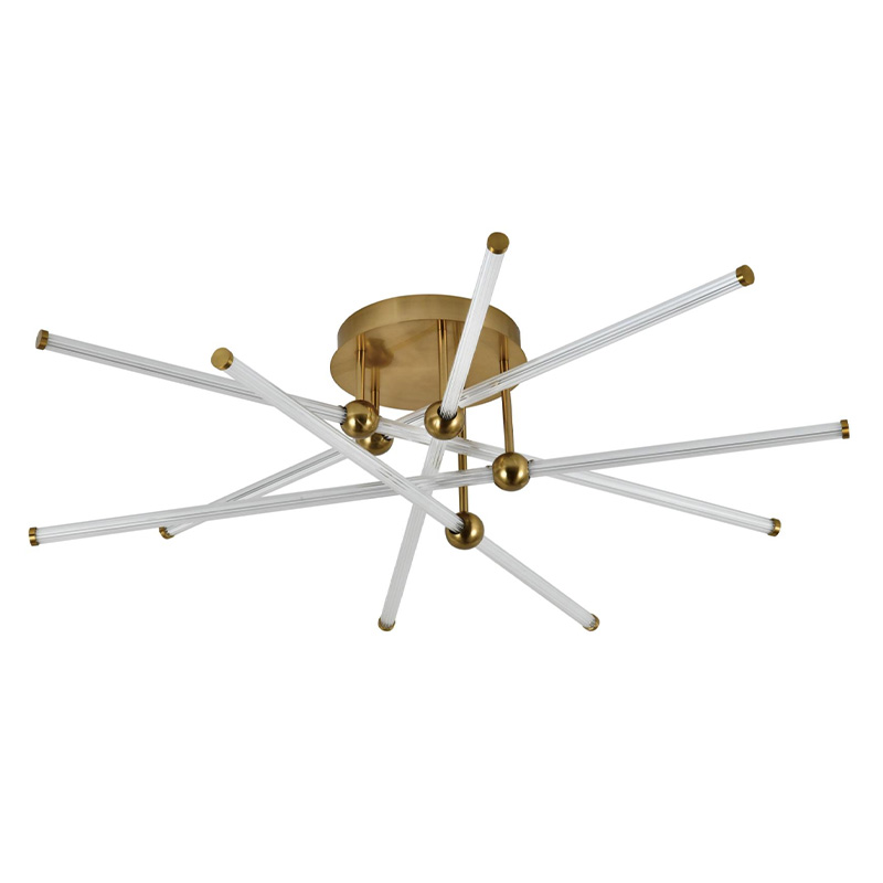 Потолочный светильник светодиодный из стали и акрила Trumpet Tube Bronze Бронза в Орле | Loft Concept 
