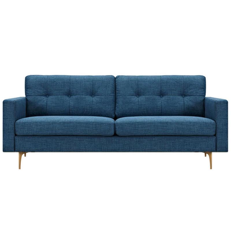 Диван Stone Blue Greta Sofa Диван синий лен Синий Диван Stone Blue Greta Sofa Диван синий лен Синий в Орле | Loft Concept