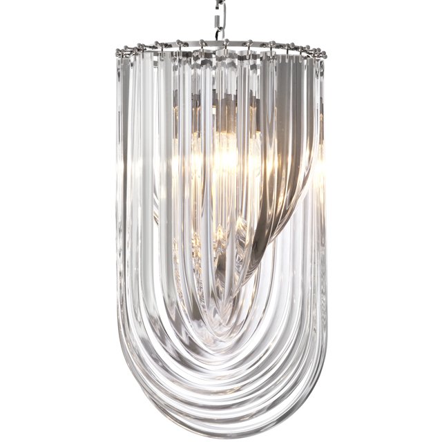 Люстра Chandelier Murano Clear 35 Прозрачный (Transparent) Никель Люстра Chandelier Murano Clear 35 Прозрачный (Transparent) Никель в Орле | Loft Concept