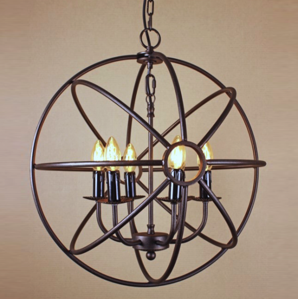 Люстра Orb Iron Farn Sphere Pendant Коричневый Люстра Orb Iron Farn Sphere Pendant Коричневый в Орле | Loft Concept