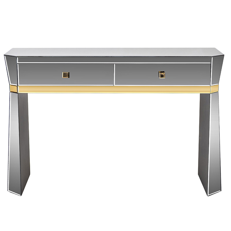 Консоль зеркальная Emiliano Mirrored Console Зеркало Золотой Консоль зеркальная Emiliano Mirrored Console Зеркало Золотой в Орле | Loft Concept
