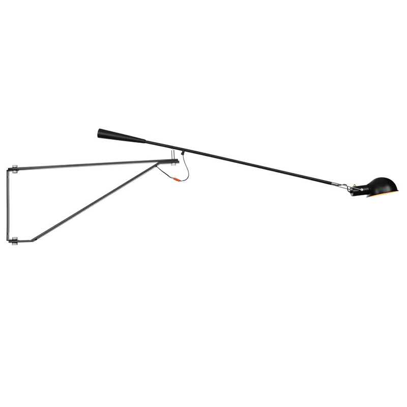 Настенный светильник FLOS Mod 265 Wall Lamp Black by Paolo Rizzatto 205 см Черный Настенный светильник FLOS Mod 265 Wall Lamp Black by Paolo Rizzatto 205 см Черный в Орле | Loft Concept