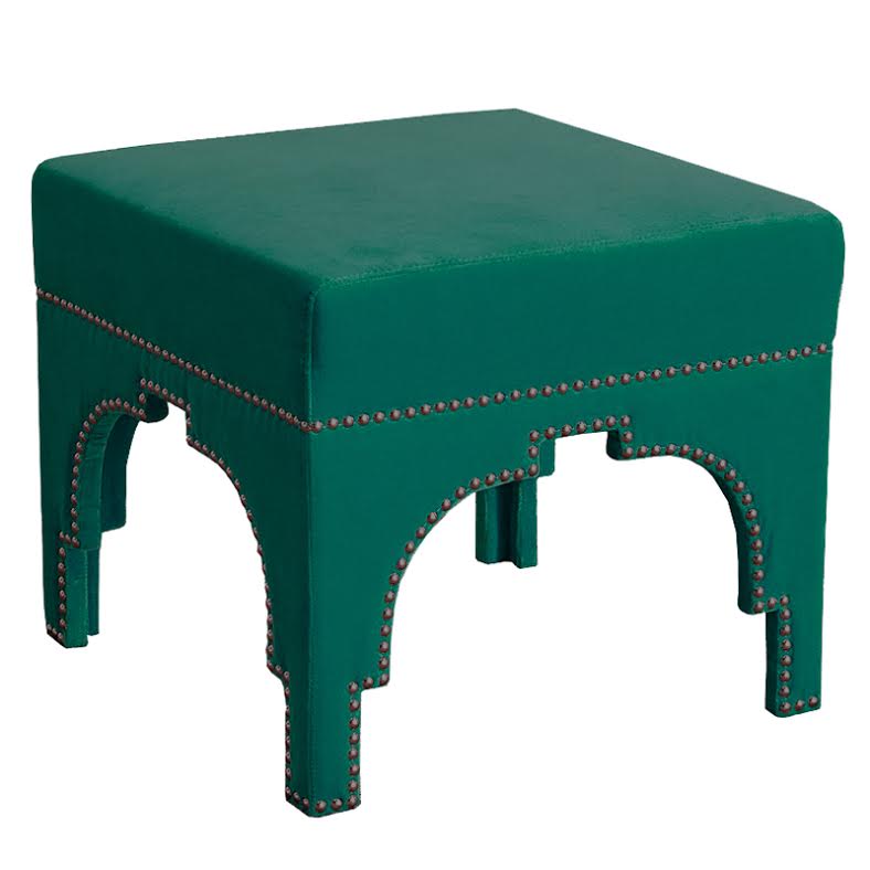 Raelynn Velvet Ottoman Изумрудный в Орле | Loft Concept 